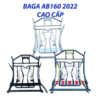 Baga Airblade 125 Airblade 160 Đời 2022 Cao Cấp Nhiều Màu Đen/Trắng Inox/Titan Mạ Dày 10li Cứng Cáp Baga AB 160-MTS