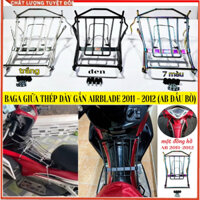 Baga AirBlade 2011-2012 (AB Đầu Bò, Fi), Inox Khung 10 Ly Màu Đen, 7 Màu; Ốp Pô Độ Cho AB 2011- 2012