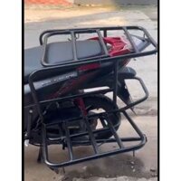 BAGA CHỞ HÀNG XE MÁY 2 CÁNH CHO XE VISION - GIÁ ĐÈO HÀNG XE MÁY CÁNH 5 LAN - XƯỞNG ĐỨC AN KHANG