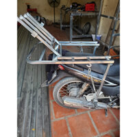 Baga CÓ THỂ MỞ ĐỔ XĂNG chở hàng (70x50) giá cảng ba ga đa năng thép hộp mạ kẽm có thanh chống trôi hàng tải trọng 150 kg