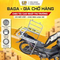 Baga giá chở hàng xe máy Lộc Phát LOẠI NHỎ 50x56cm có mở cốp tiện lợi lắp cho xe Số