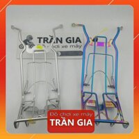 Baga giữa xe Honda Wave Blade 110 gác baga trước chở đồ inox titan 7 màu 10 ly