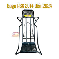 Baga phủ nhựa đen 10li gắn Wave RSX 2014 2024 lưới kẹp hàng chất lượng mẫu mới