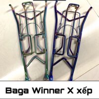 Baga Winner X kiểu Xếp Titan,7 Màu,Sơn đen tĩnh điện