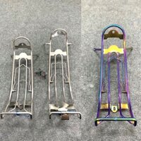 Baga xuồng, baga chuối 10 ly inox trắng, Titan 7 màu Wave a 2007-2023, Wave 50cc-Wave nhỏ-Thái-ZX