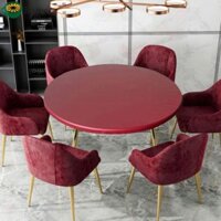 Baguo Bìa Bàn Ăn Tròn Để Bàn Trang Trí Nhà Khách sạn Vỏ Chống Thấm Nước Chống Dầu