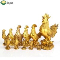 Baguo Đồng Gà Trống May Mắn Vàng Trang Trí Nhà Ấm Nhà Quà Tặng Kim Loại Để Bàn Trang Trí