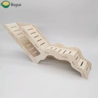 Baguo Hamster Leo Thang Lồng Gỗ Phụ Kiện Ferret