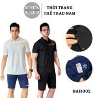 [BAH002]Bộ quần áo polo thể thao nam cộc tay chất mềm, co giãn 4 chiều, thoáng mát, bộ polo nam