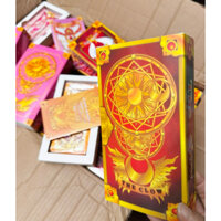 Bài clow sakura mầu nâu / lá bài sakura hồng  gồm 56 quân bài