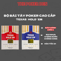 Bài poker nhựa cao cấp, bộ bài tây đẹp 52 lá TEXAS HOLD'EM plastic, bộ bài tây nhựa khổng lồ - The Poker Den