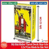 Bài Tarot Bộ Bài Rider Tarot Deck Chuẩn Size Gốc 7x12 Cm Tặng Đá Thanh Tẩy