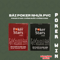 Bài tây đẹp,bài poker nhựa Poker Star plastic, bộ bài tây nhựa pvc, bài tây khổng lồ 52 lá - Poker Win