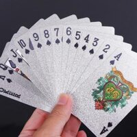Bài Tây Poker Mạ Si BẠC Cao Cấp Phủ Nhũ BẠC Hãng miDoctor Bộ 54 Lá Bài Tú Lơ Khơ Bằng Nhựa Dẻo Chống Thấm Nước Gãy - Bạc Mạ Nhũ Bạc