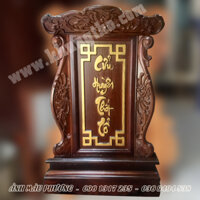Bài vị cửu huyền thất tổ gỗ căm xe