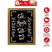 Bài Vị Cửu Huyền Thất Tổ In Tranh Trúc Chỉ CHÂN THIỆN MỸ, Trang Trí Bàn Thờ Gia Tiên BVCHTT-07