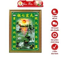 Bài Vị Cửu Huyền Thất Tổ In Tranh Trúc Chỉ CHÂN THIỆN MỸ, Trang Trí Bàn Thờ Gia Tiên BVCHTT-12