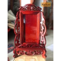 Bài vị thờ tổ tiên viền hoa văn ép kính cao cấp