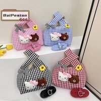 [Baipestonv] Túi xách nữ Hello Kitty Túi đeo chéo nữ chất lượng cao Túi lưu trữ nữ hoạt hình đa năng Walle