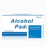 Bakeey 100Pcs 6*6cm 75% Alcohol Wet Wipe Disposable Disinfection Prep Swap Pads Antiseptic Skin Cleaning Wet Wipes Care