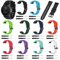 Bakeey 22mm Quick Release Textured Silicone Replacement Strap Smart Watch Band For Garmin Forerunner 945/Fenix 5