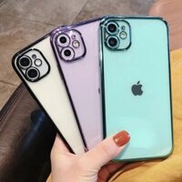 Bakeey for iPhone 12 Mini 5.4" Case Crystal Electroplating Clear Non-Yellow Shockproof Case Cover