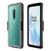 Bakeey for OnePlus 9 Pro/ 8T/8/ 7/ 8 Pro/ 7T/ 7 Pro IP68 Waterproof Case Transparent Touch Screen PC + TPU Shockproof