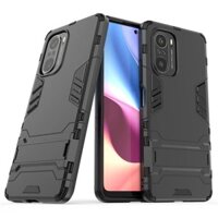 Bakeey for POCO F3 Global Version Case Armor with Bracket Shockproof PC Protective Case Back Cover