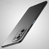 Bakeey for POCO F3 Global Version Case Silky Smooth Anti-Fingerprint Shockproof Hard PC Protective Case Back Cover