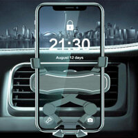 Bakeey Metal Gravity Linkage Air Vent Car Phone Holder For 4.0-6.5 Inch Smart Phone Samsung iPhone Xiaomi Huawei