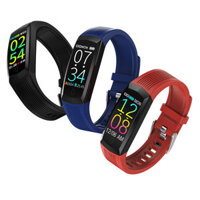 Bakeey Q21 Color Display Heart Rate Blood Pressure Oxygen Monitor Call Rejection Smart Watch
