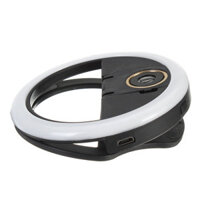 Bakeey Selfie 36 LED Fill Lamp Ring Light Universal Clip 3 levels Brightness Micro 0.63 x HD Wide-angle Lens