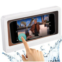Bakeey Shower Phone Holder Case Touch Screen Mobile Cell Phone Holder Case Wall Mount Storage Box Wall Hanging Free Punc