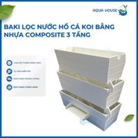 Baki Lọc Nước Hồ Cá Koi Bằng Nhựa Composite 65-85cm 3-4-5 Tầng