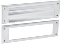 Baldwin 0015264 Letter Box Plate, Satin Chrome