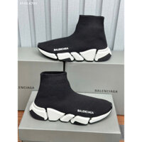 Balenciaga Giày Thể Thao Tốc Độ giày thể thao màu trắng đen Giày Balenciaga cao cấp màu đen và trắng trọn hộp hóa đơn
