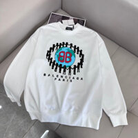 Balenciaga3618 Phong Cách Mới Cổ Tròn Dài Tay Nam Nữ Áo