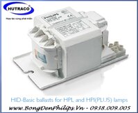 Ballast (tăng phô/chấn lưu) bóng đèn cao áp Philips Metal Halide - BHL 250W L200