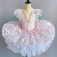 Ballet Tutu Chuyên Nghiệp Ballet Đầm Cho Bé Gái Màu Hồng Xanh Hiệu Suất Nhảy Múa Quần Áo Ballina Ballet Đầm Bé Gái Trẻ Em Khiêu Vũ