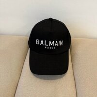 Balmain Unisex Thời trang Mũ bóng chày trắng đen thông thường GZ0312