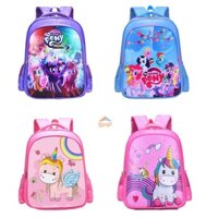 BALO 2 NGĂN LỚN PONY, ELSA, KITTY CHO BÉ GÁI HỌC SINH TIỂU HỌC