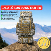 Balo 80L Leo Núi, Du Lịch ,Balo Trekking ,Phượt ,Camping Phù Hợp Nam Và Nữ , Balo Chống Nước