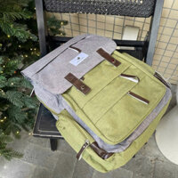 Balo amity xanh lá vải dù đeo vai unisex