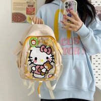 balo Ba lô mini hình ngôi sao dễ thương Túi đi học họa tiết mèo Kitty Balo nữ đi học cặp đựng vừa laptop 14inch