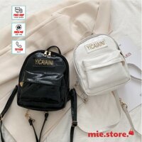 Balo, Balo Nữ Nhỏ Nhỏ Xinh Xing Da 2 Màu Đen Trắng