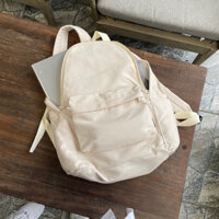 Balo Basic Trơn Vải Canvas Kiểu Đơn Giản Hai Màu Túi Bên Trơn. Cặp sách ullzang dáng rộng vừa laptop