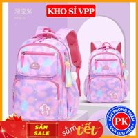 Balo Bé Gái Đi Học Tiểu Học, Cặp Sách Cấp 1 Cho Bé Siêu Nhẹ, Chống Nước E501