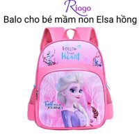 Balo bé gái mẫu giáo balo trẻ em cho bé mầm non công chúa Elsa hồng II RIOGO