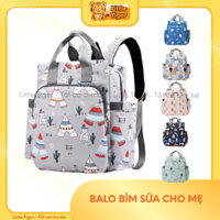 Balo bỉm sữa cho mẹ và bé - Balo đa năng chống nước cao Cấp - Túi đựng đồ bé sơ sinh LittleTiger