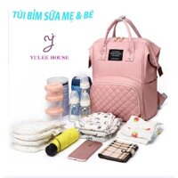 BALO BỈM SỮA ĐỰNG ĐỒ ĐA NĂNG CHO MẸ VÀ BÉ - TÚI XÁCH ĐỰNG ĐỒ SƠ SINH CHO TRẺ - YULEE HOUSE
